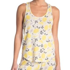 Pj Salvage Peachy Love Nightshirt Tank Floral Ivory XL